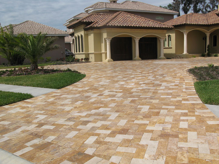6x12 Gold and Ivory Travertine Pavers Traditional 6x12 Gold and Ivory Travertine Pavers Traditional