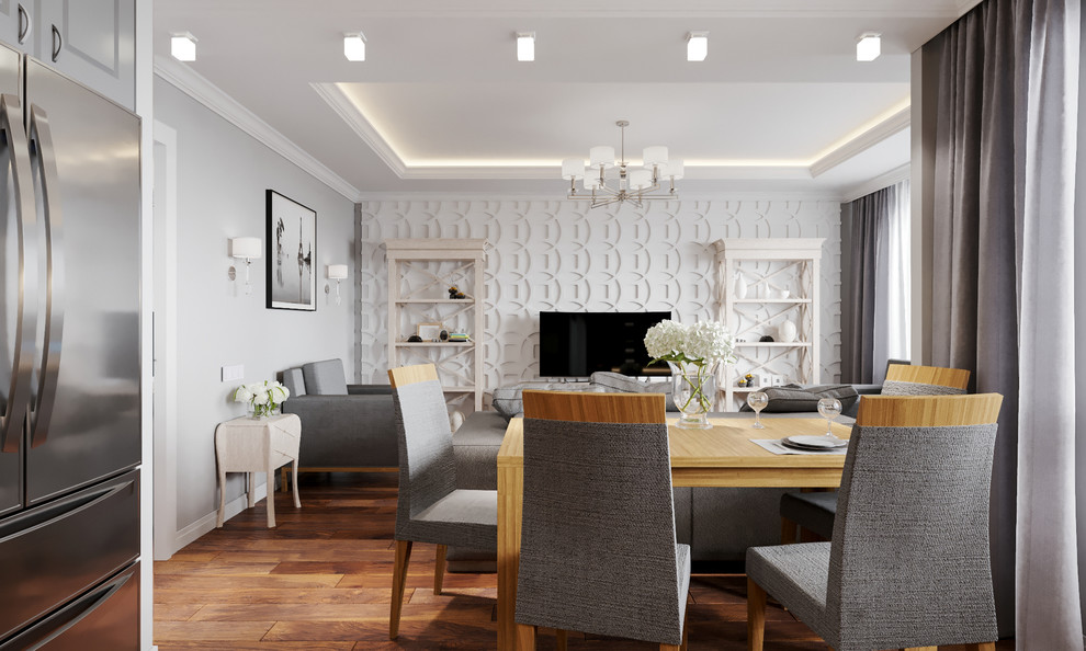 Квартира в ЖК «Золотая звезда» в стиле современная классика. 90м2. 2018