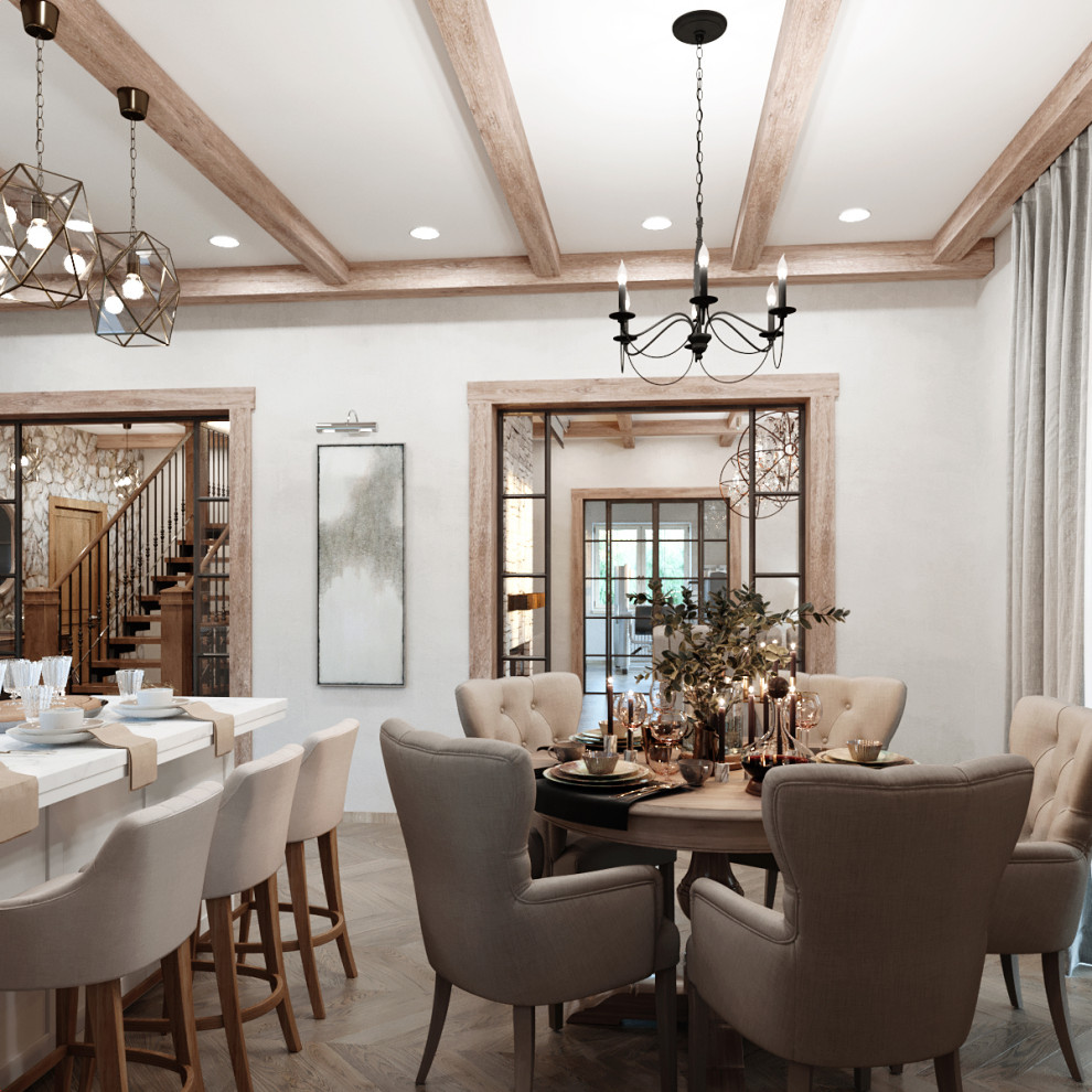 Интерьер загородного дома в стиле Шале