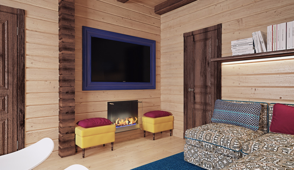 Кухня - гостинная в банном домике