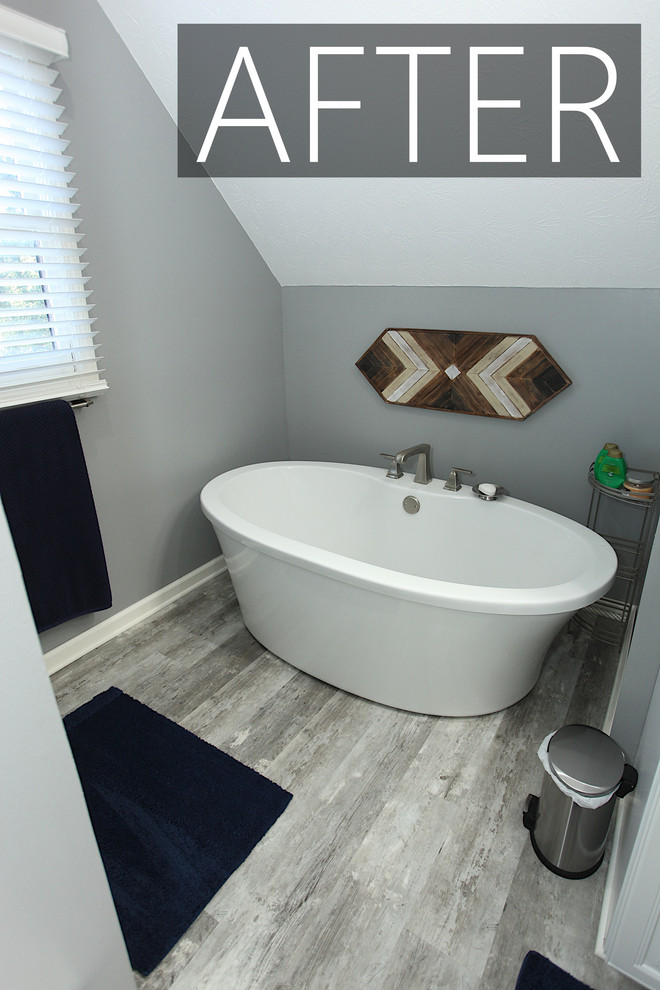 Example of a transitional home design design in Indianapolis