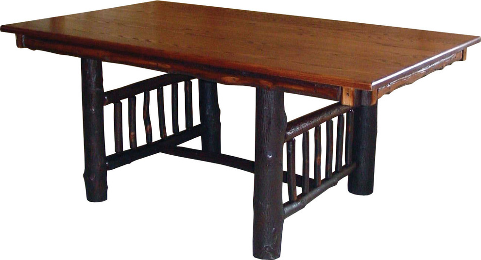 Elvis Mission Trestle Table Rustic Dining Tables by HedgeApple