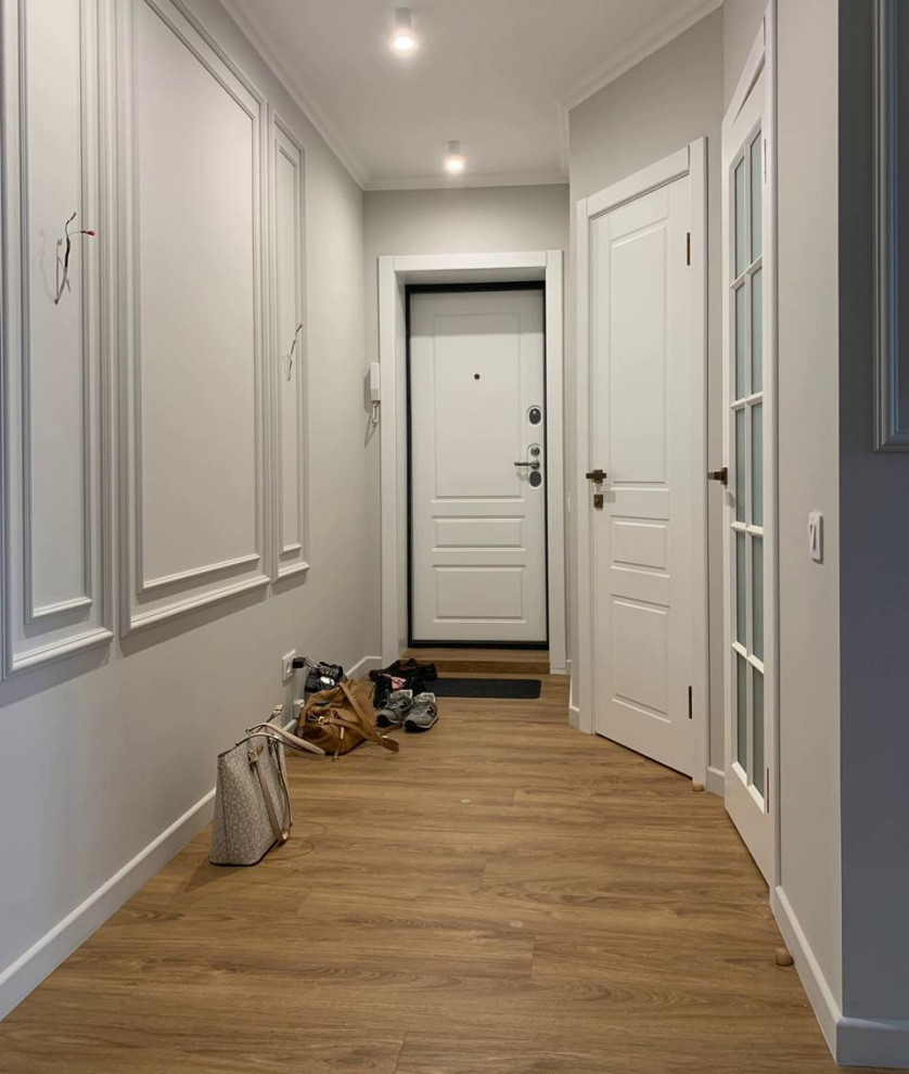 Design apartment in Krasnoyarsk 37 m² in neoclassical style