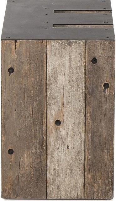 Resource Decor Alphabet Side Table, Letter E - Rustic - Side Tables And ...