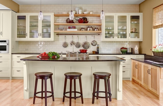 "Luxe Cache" (Hidden Luxury) Kitchen traditional-kitchen