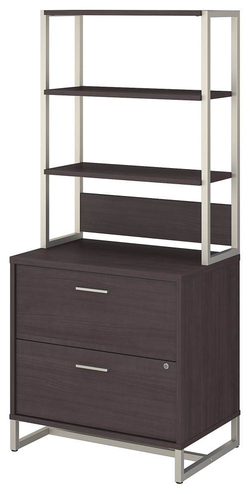 Method 2Drawer Lateral File With Hutch Contemporary Desks