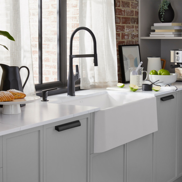 Blanco KA-401899 Ikon 33" Farmhouse Single Basin Granite - Contemporary ...