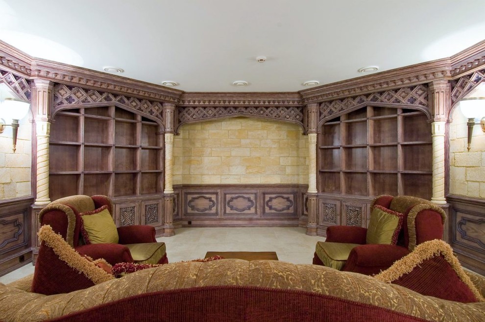 Дом с отделкой деревом и камнем