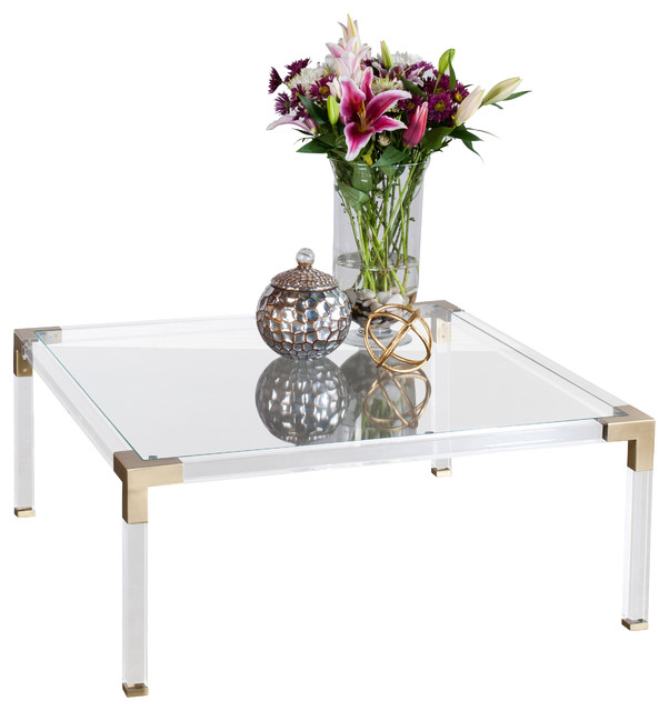Lucite Coffee Table Bronze And 100 Acrylic Lucite Coffee Table Low Nilleq Gl