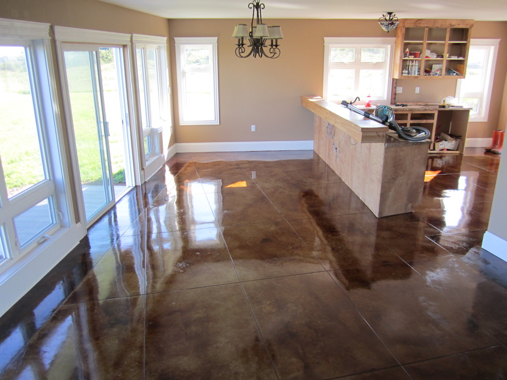 Stained Concrete Floors Contemporary Other By Millroi