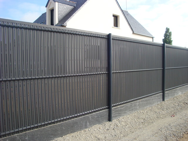 Clôture en panneau rigide avec kit d'occultation - Nantes - by PRESQU ...