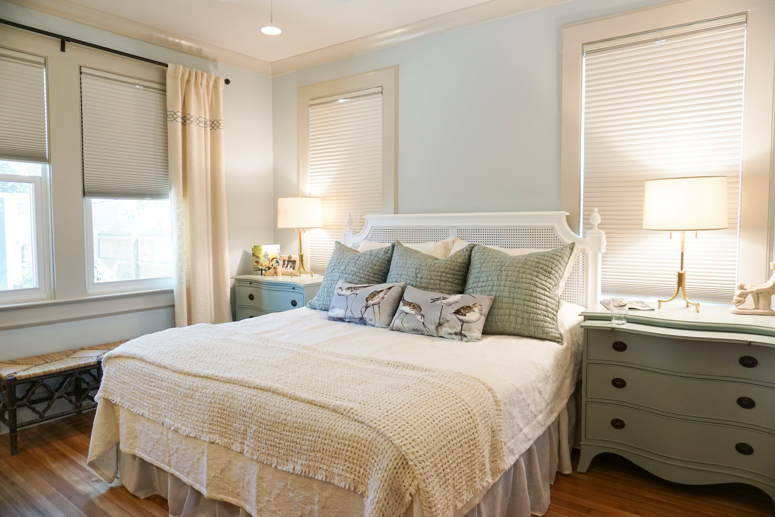 Matching bedside chests with king size bed