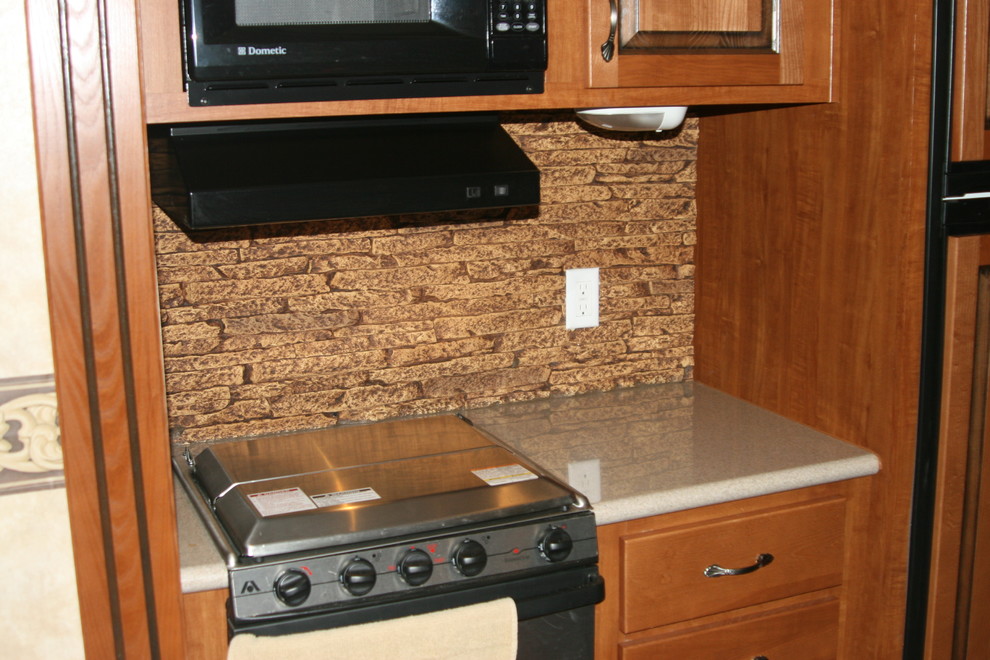 Mountain style kitchen photo in New York