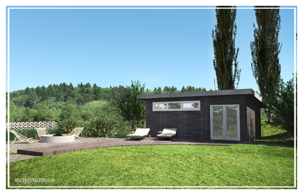 Ландшафтный дизайн, участок 30 соток, перепад высот