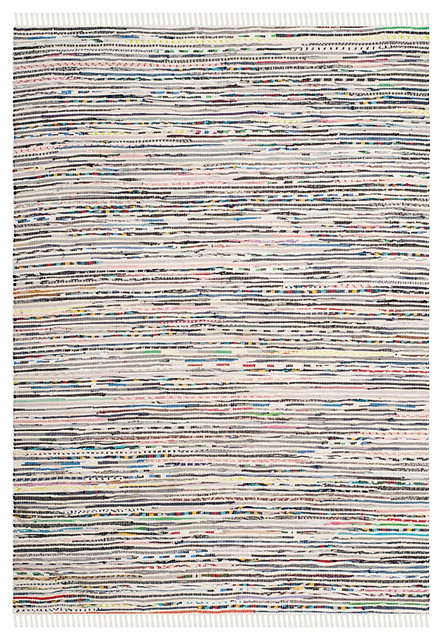 Safavieh Rag Rug RAR125B Ivory/Multi Rug, 2'3