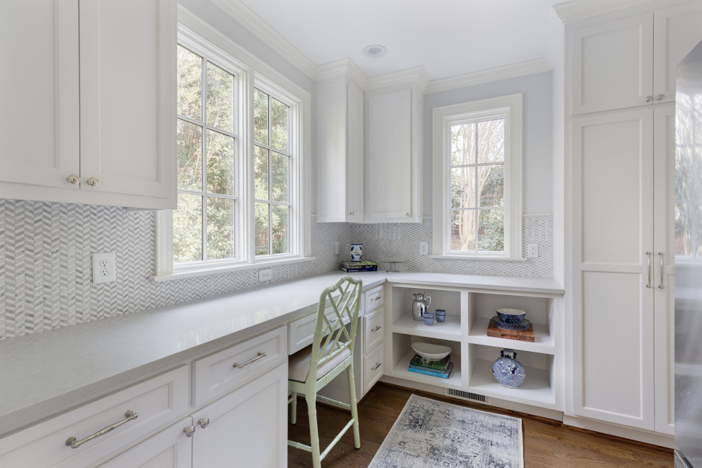 Traditional laundry room in Raleigh.