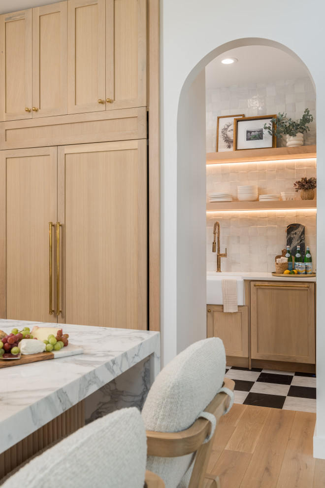 Transitional home design photo in Tampa