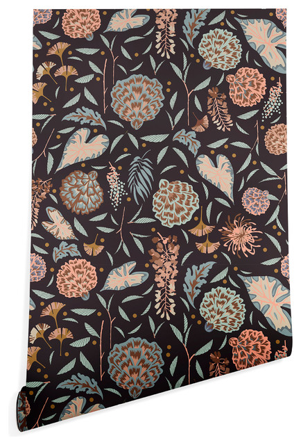 Deny Designs Holli Zollinger Night Blossom Wallpaper, 2&rsquo;x8