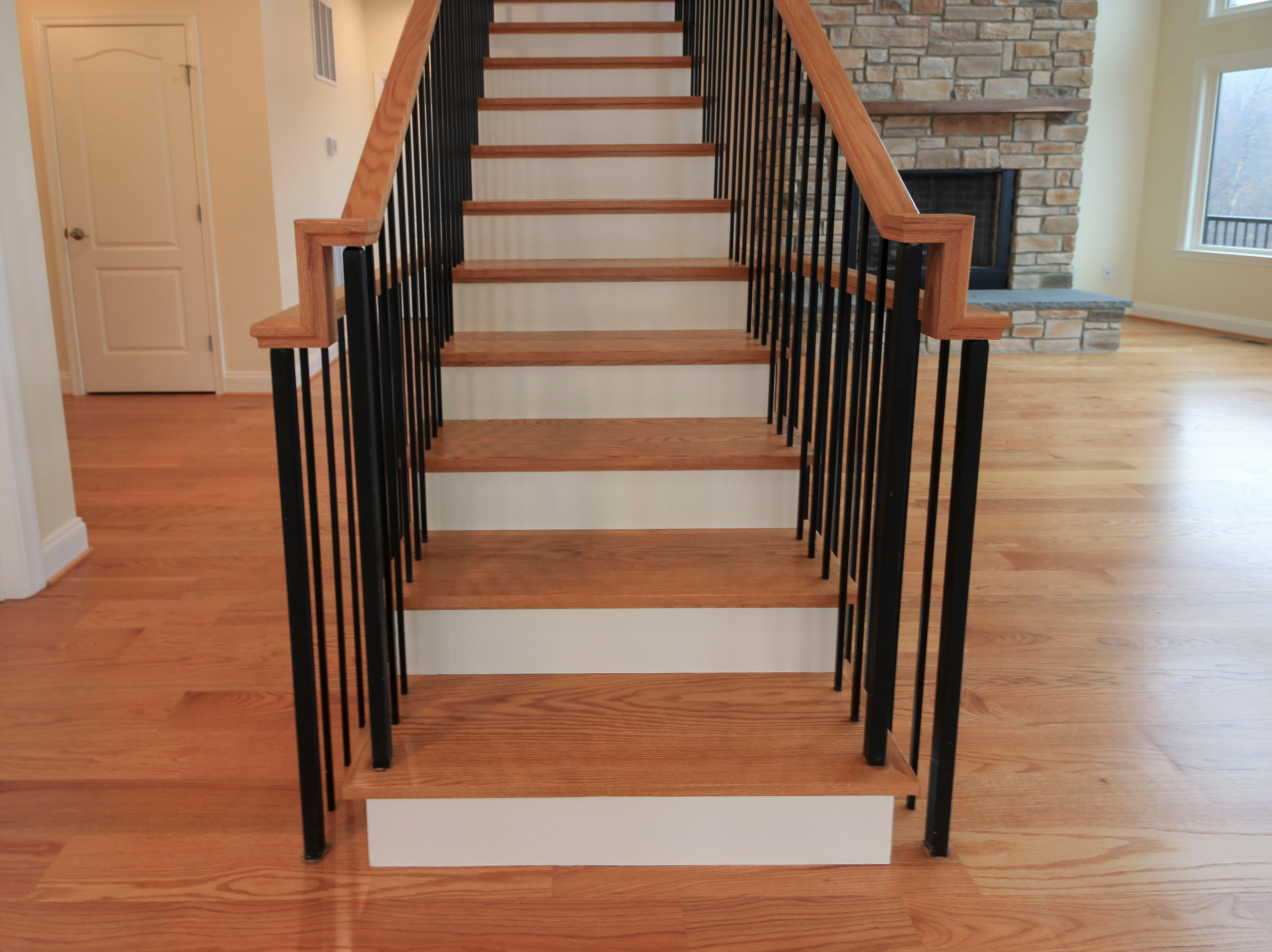 97_Airy Straight-Floating Staircase in Transitional-Mountain Home, Luray, VA 228