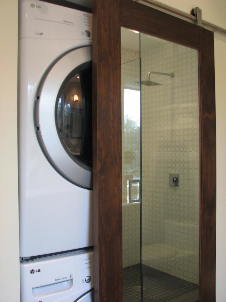 Master Bathroom Hidden WasherDryer Contemporary Toronto by Red