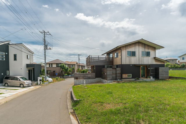 四街道の家 moderno-fachada