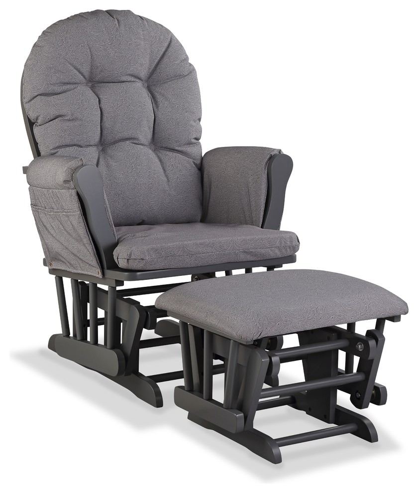 Storkcraft Swirl Hoop Glider and Ottoman Transitional Gliders by