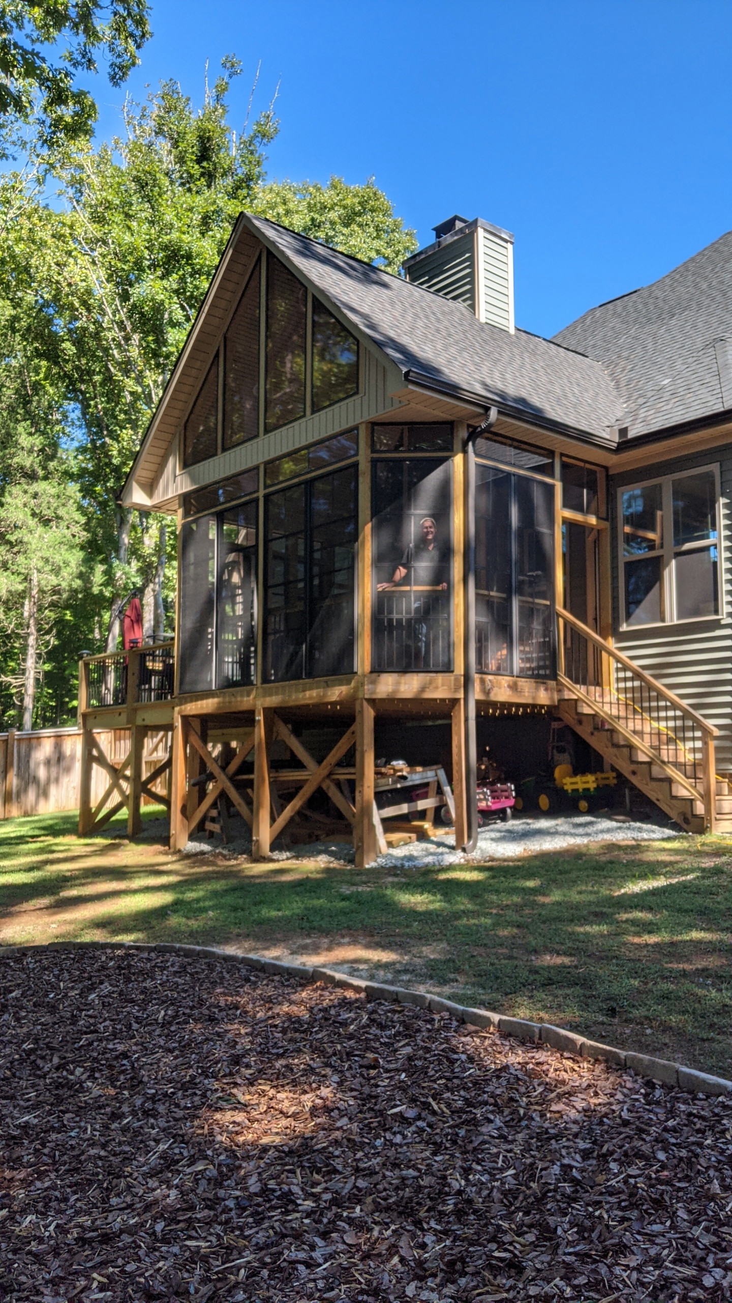 Cliff View Covered Deck