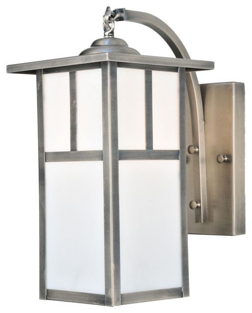 7.5 Wide Hyde Park T Mission Curved Arm Wall Sconce
