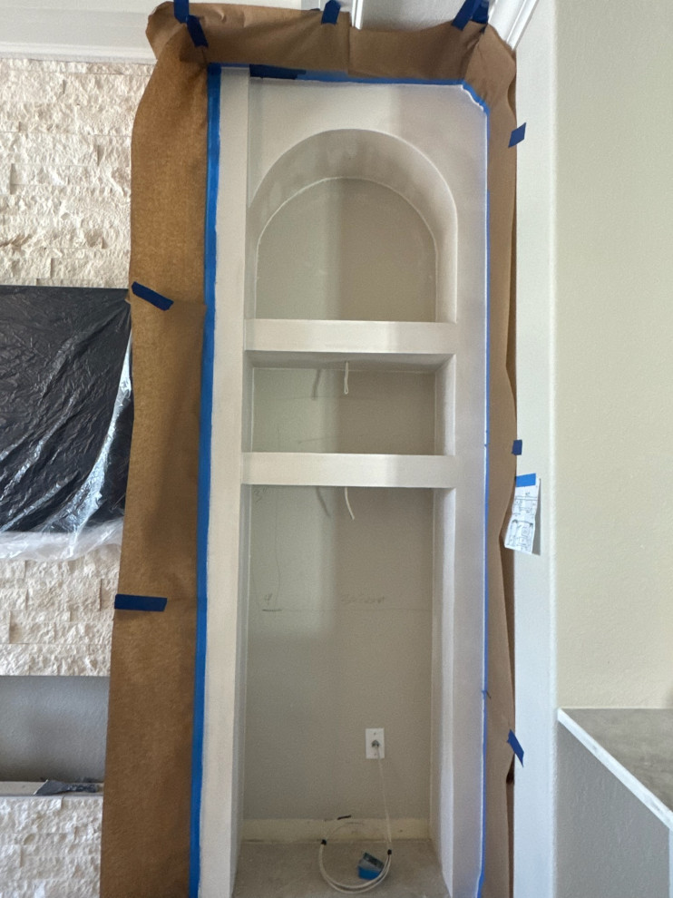 Fireplace Wall w/ Arches