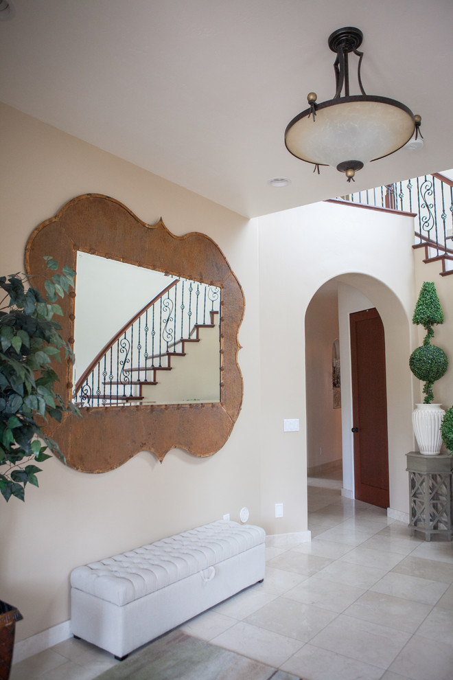 Inspiration for a transitional hallway in San Diego.