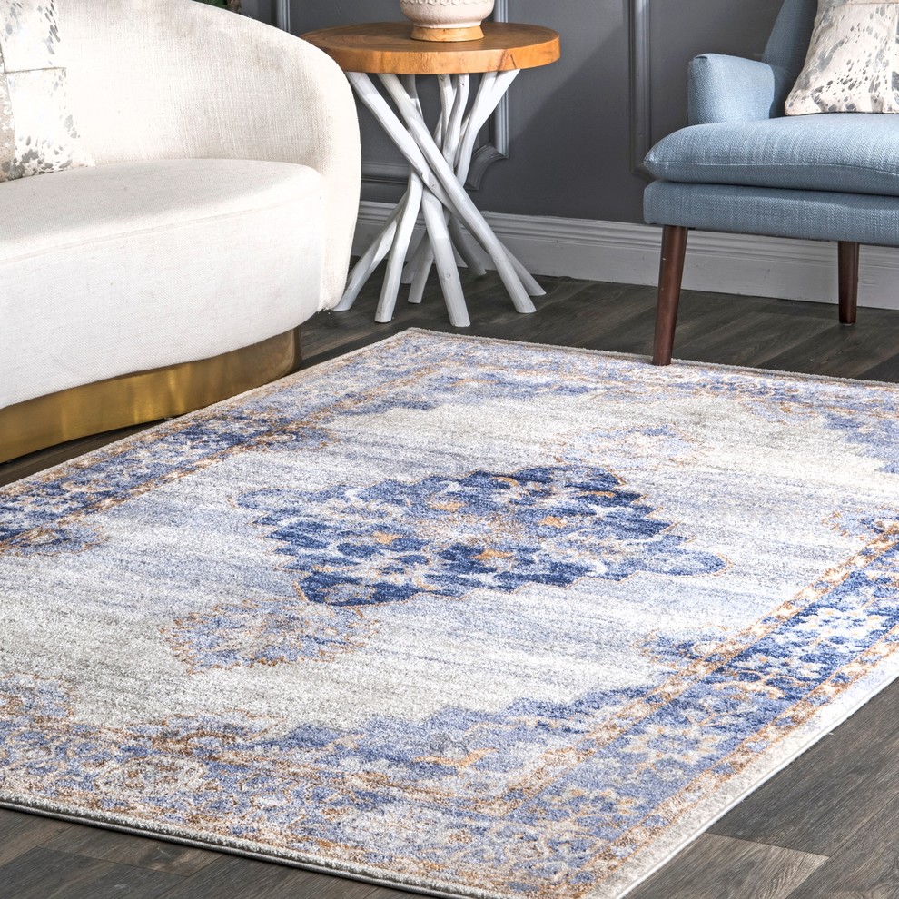 nuLOOM Johnnie VintageStyle Area Rug Traditional Area Rugs by