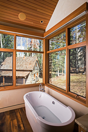 Rustic Window Projects rustic-bathroom