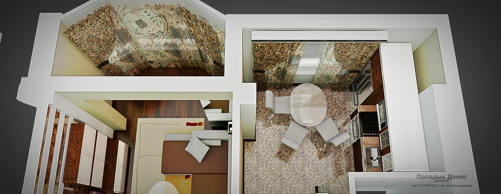 дизайн интерьера квартиры  (для гостей)