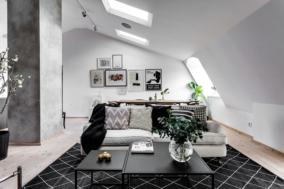 Idéer för ett skandinaviskt vardagsrum