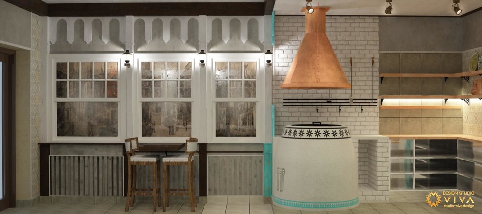 Дизайн-проект интерьера грузинской булочной "Пурмарили" в Санкт-Петербурге