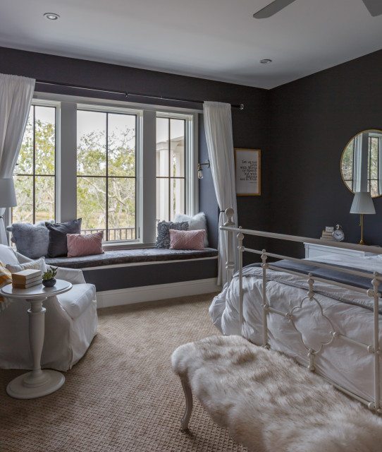 Hickory Hill Custom Home transitional-bedroom