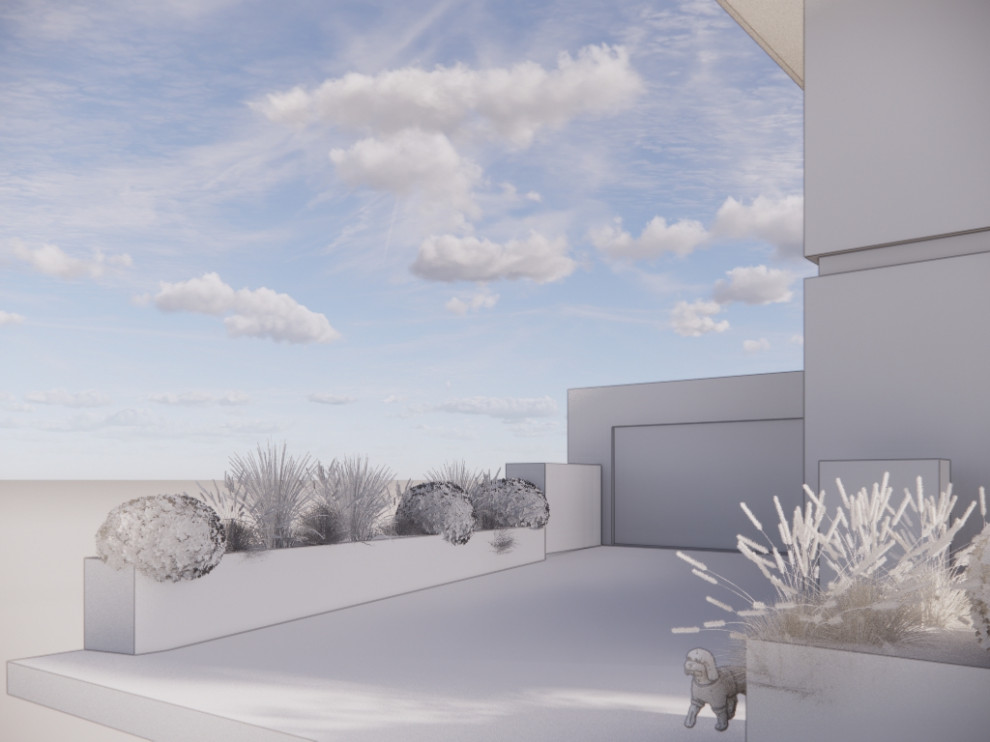 Klassisch moderner Vorgarten