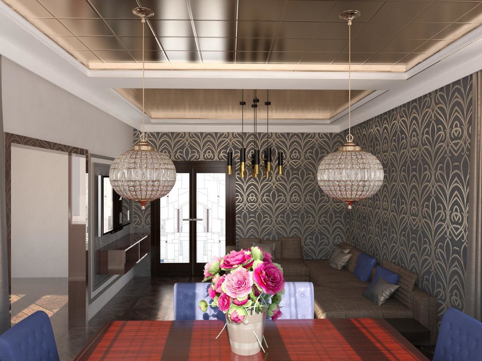 Современный стиль. Трехкомнатная квартира на юге Москвы.