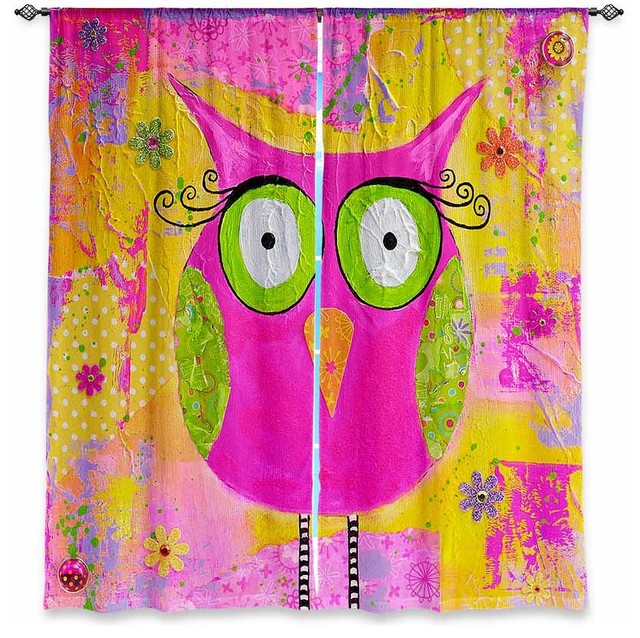 Hootie the Owl Window Curtains, 40"x52", Lined