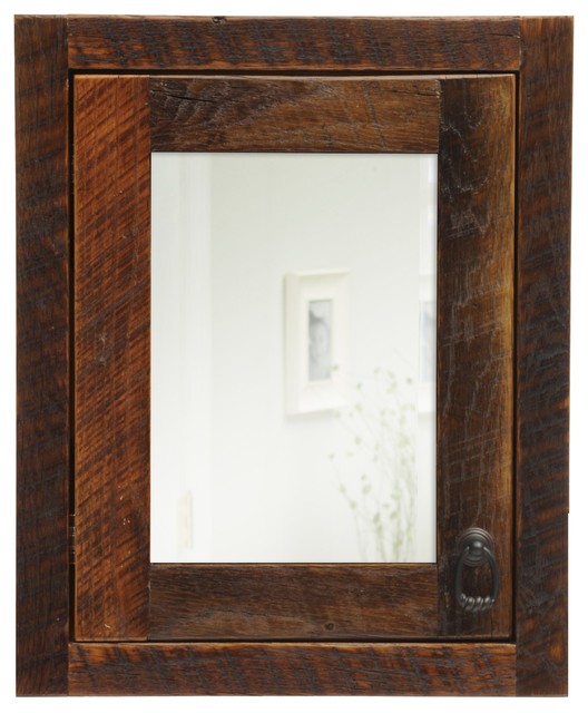 Rustic Medicine Cabinet With Mirror, Rustic Wooden Medicine Cabinets