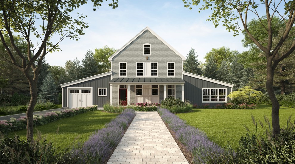 Inspiration for a rustic home design remodel in Boston