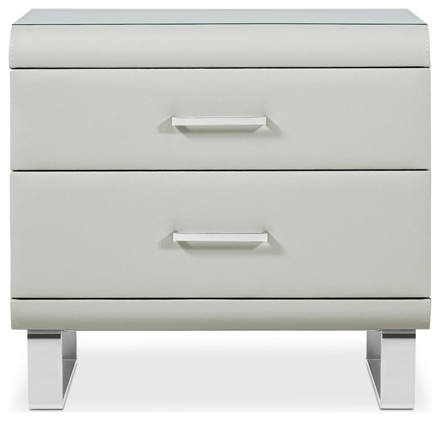 light grey bedside cabinet