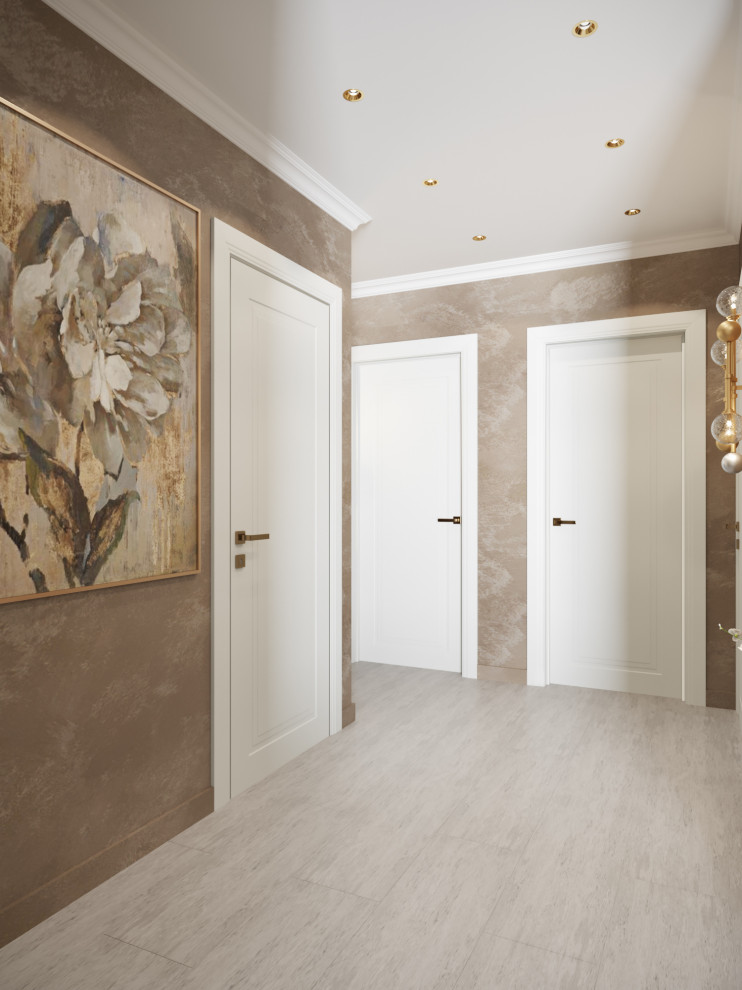 4-к квартира 105 м² в бардовых цветах