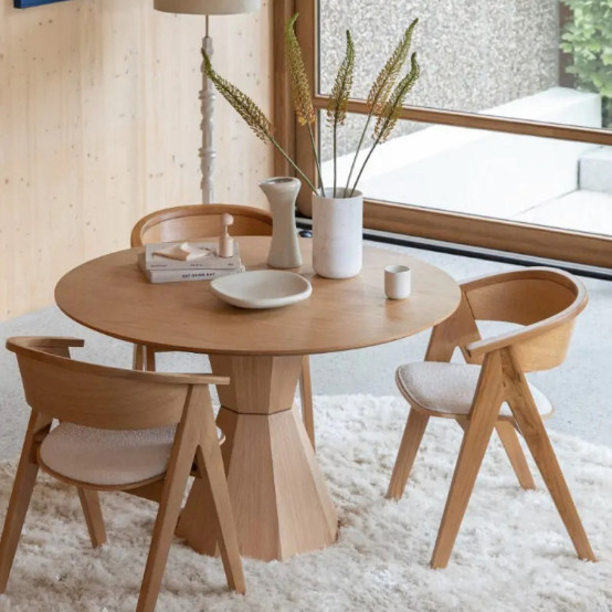 coup de coeur deco table ronde bois