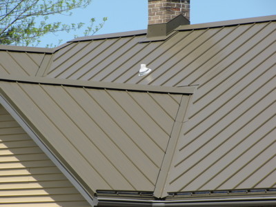 Medium Bronze Standing Seam Metal Roof - Contemporary - Exterior - by ...