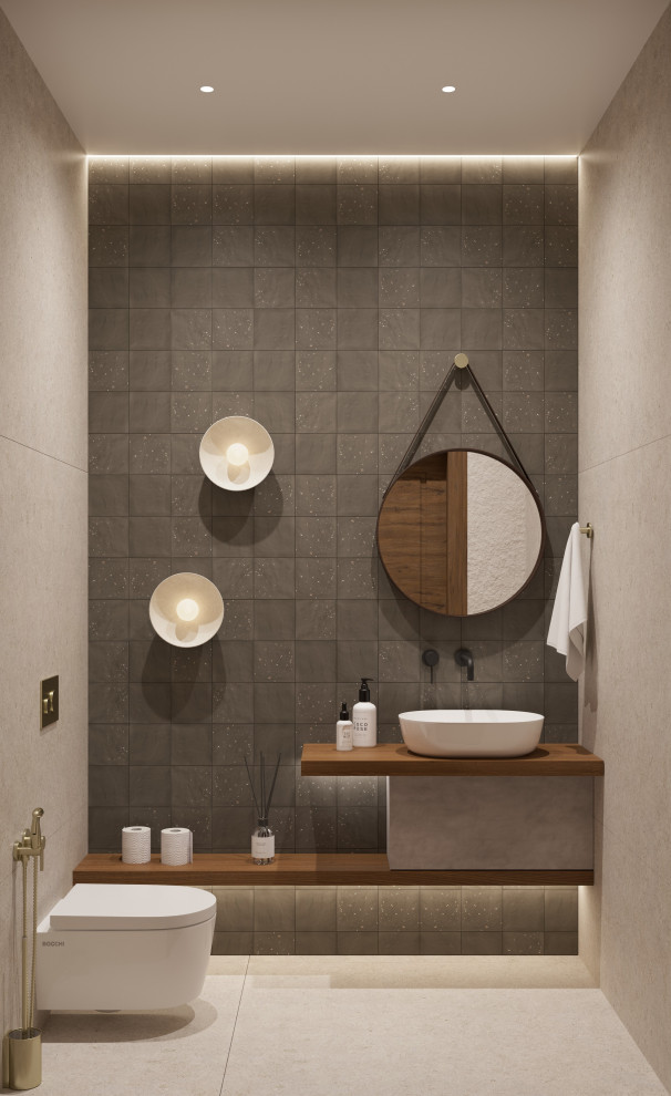 Проект квартиры в Москве, стиль ваби-саби