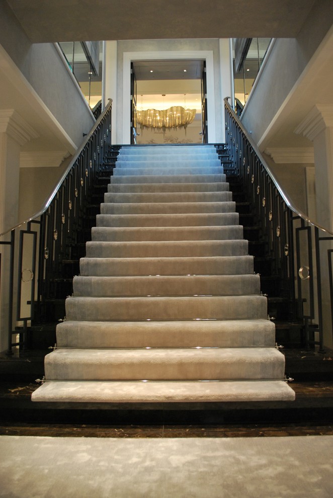 Inspiration for a timeless staircase remodel in London