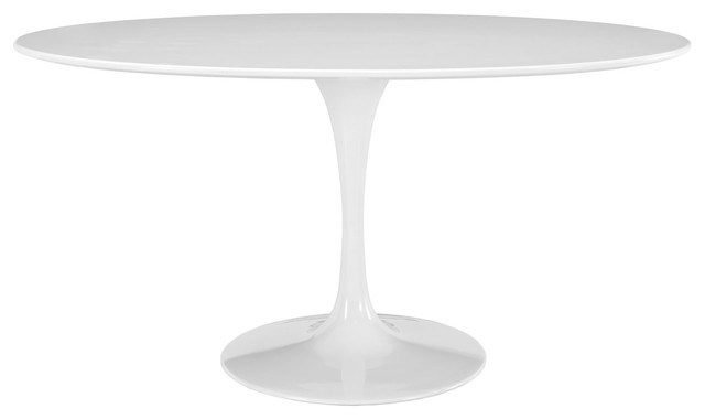 Modway Lippa 60 Oval Wood Top Dining Table White Midcentury Tables By Prunedanish Houzz Modway Lippa 60 Oval Wood Top Dining, Modway Lippa 36 Dining Table Set