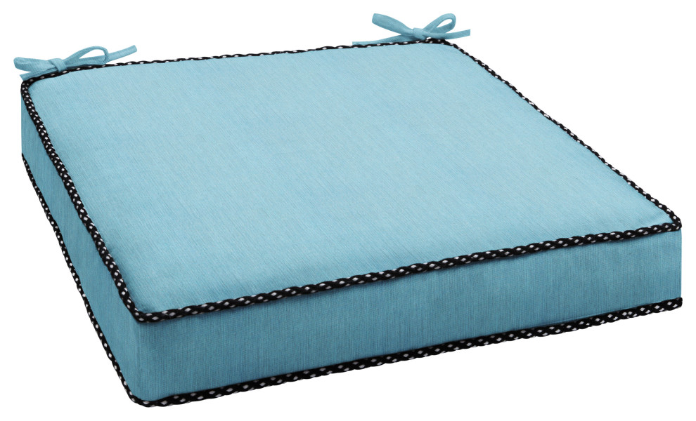 Sunbrella Cast Horizon Indoor/Outdoor Corded Chair Cushion