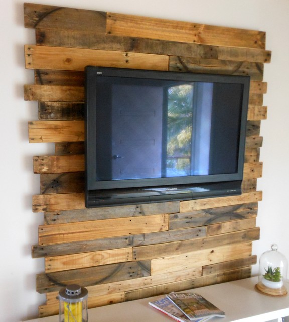 Utilizing defective timber rustik-vardagsrum